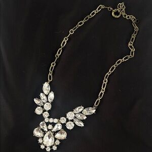 Elegant Gold and Silver Statement Necklace